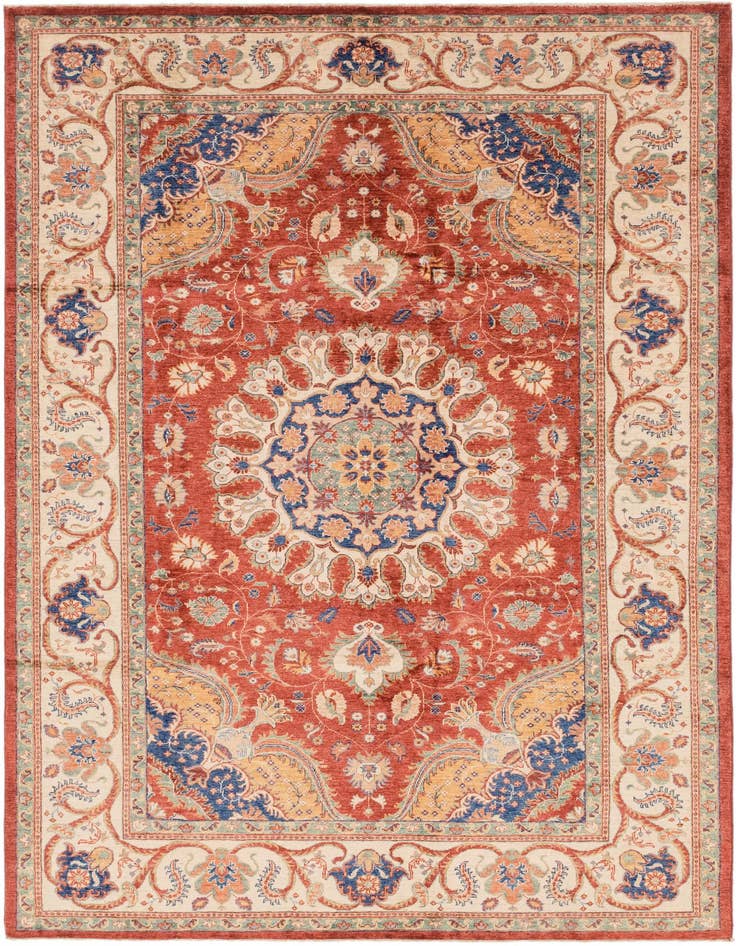 Detail image of 6' 9 x 10' 2 Hand Knotted Ariana Ziegler Rug