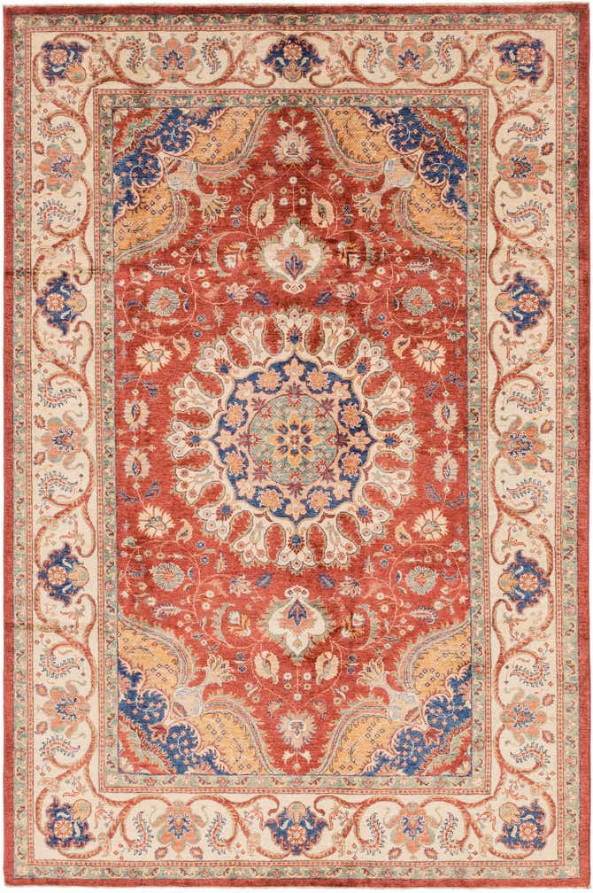 6' 9 x 10' 2 Hand Knotted Ariana Ziegler Rug