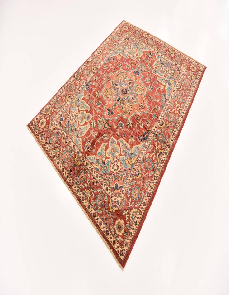 Detail image of 5' x 6' 7  Hand Knotted Ariana Ziegler Rug