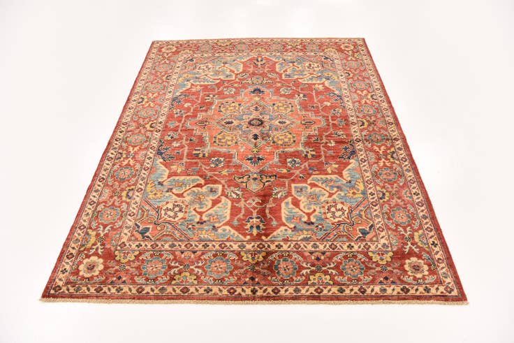 Detail image of 5' x 6' 7 Hand Knotted Ariana Ziegler Rug