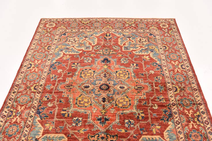 Detail image of 5' x 6' 7 Hand Knotted Ariana Ziegler Rug