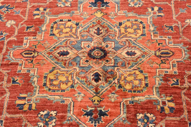 Detail image of 5' x 6' 7 Hand Knotted Ariana Ziegler Rug