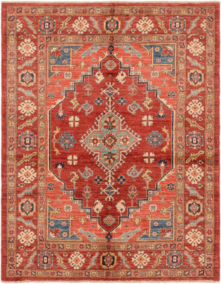 Detail image of 5' 1 x 6' 8 Hand Knotted Ariana Ziegler Rug