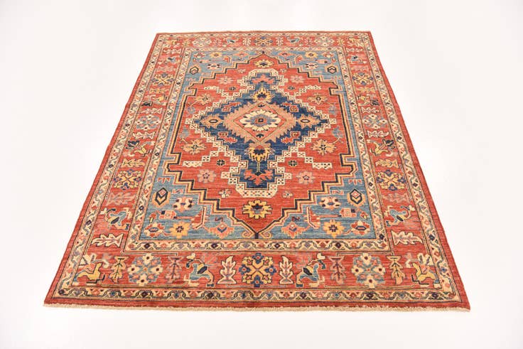 Detail image of 5' x 6' 6 Hand Knotted Ariana Ziegler Rug