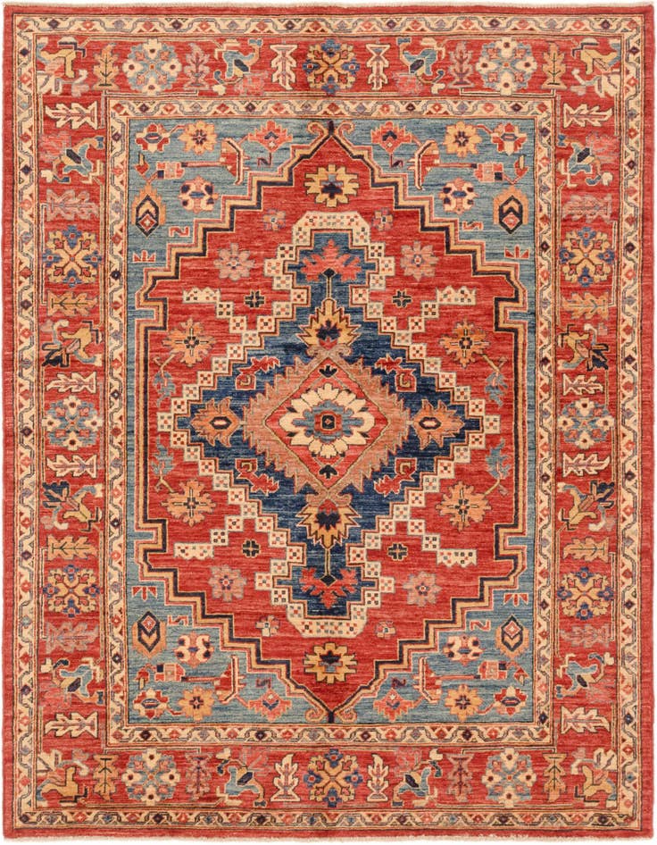 Detail image of 5' x 6' 6 Hand Knotted Ariana Ziegler Rug