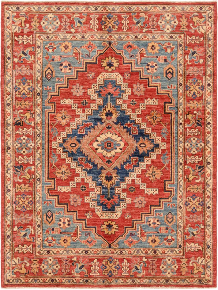 Detail image of 5' x 6' 6 Hand Knotted Ariana Ziegler Rug