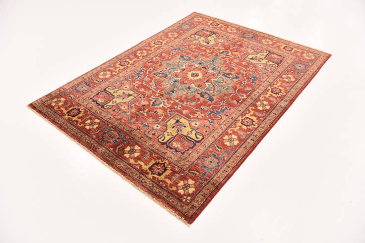 Detail image of 4' 9 x 6' 6 Hand Knotted Ariana Ziegler Rug