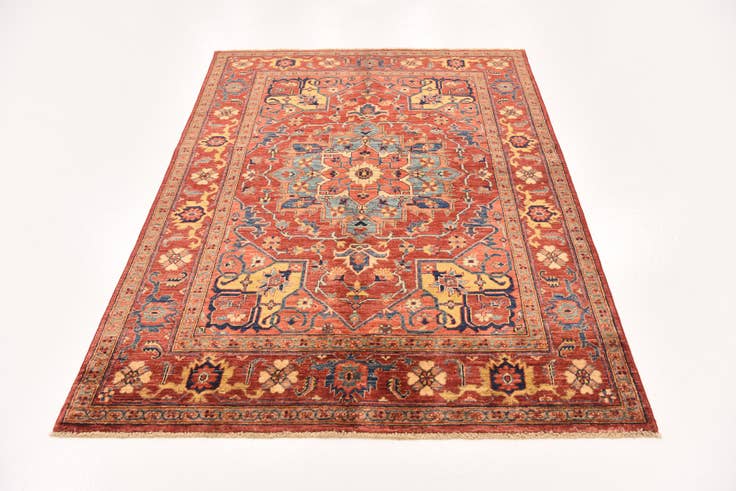 Detail image of 4' 9 x 6' 6 Hand Knotted Ariana Ziegler Rug