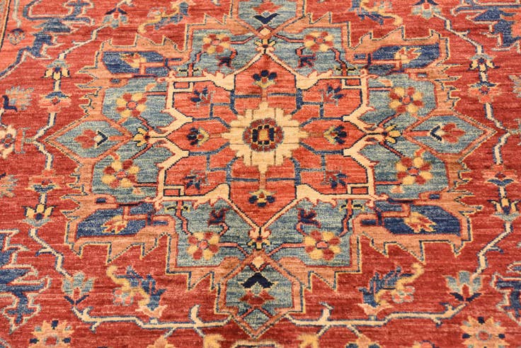 Detail image of 4' 9 x 6' 6 Hand Knotted Ariana Ziegler Rug
