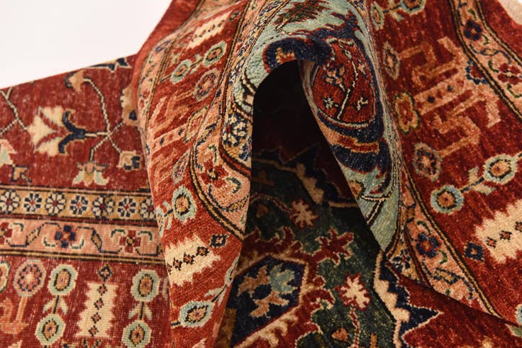 Detail image of 6' 1 x 8' 1 Hand Knotted Ariana Ziegler Rug