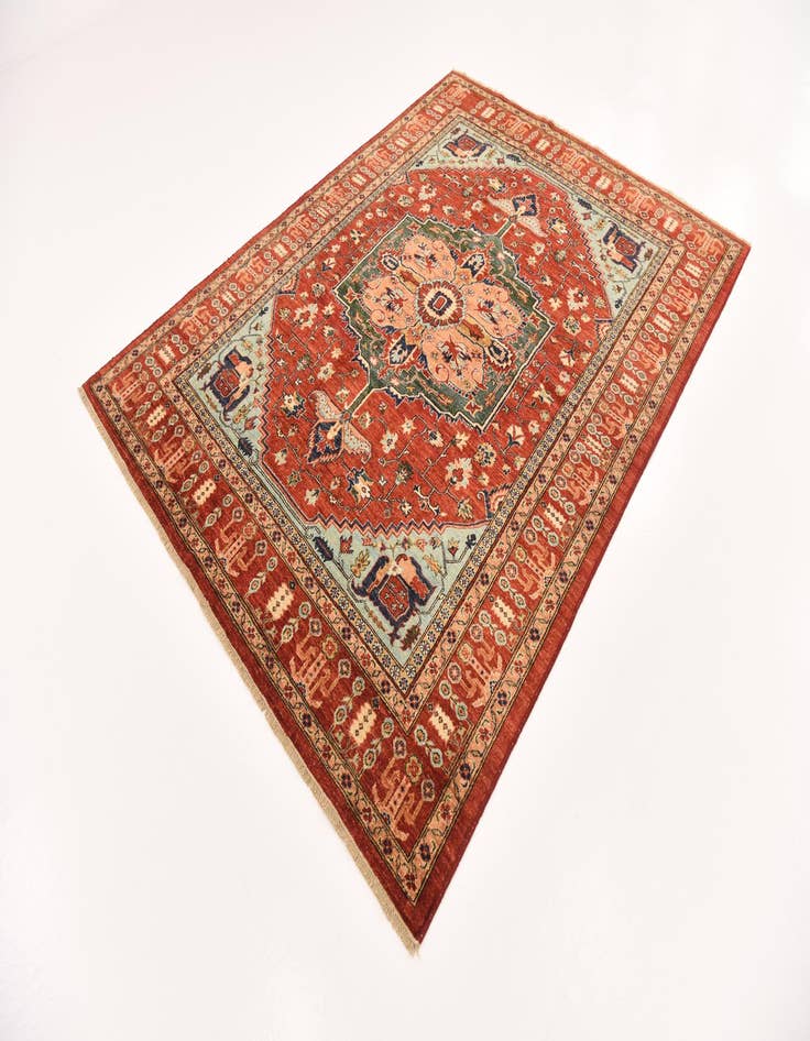 Detail image of 6' 1 x 8' 1 Hand Knotted Ariana Ziegler Rug