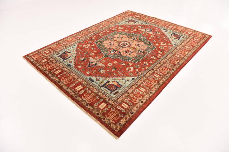 Detail image of 6' 1 x 8' 1 Hand Knotted Ariana Ziegler Rug