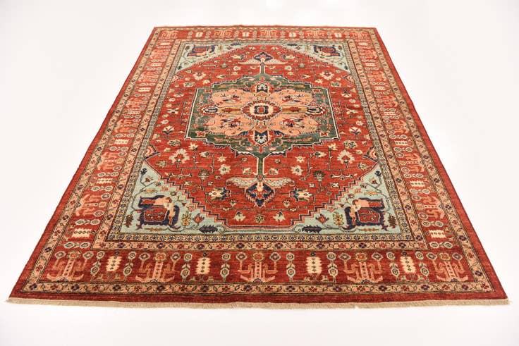 Detail image of 6' 1 x 8' 1 Hand Knotted Ariana Ziegler Rug