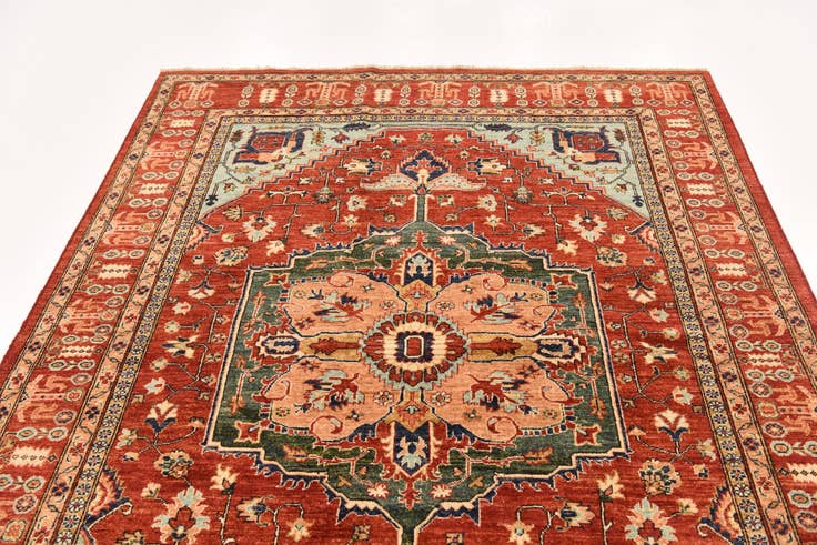 Detail image of 6' 1 x 8' 1 Hand Knotted Ariana Ziegler Rug