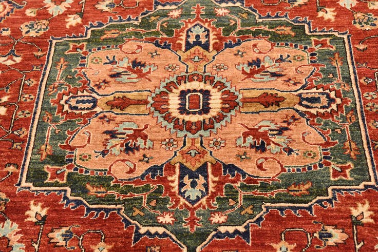 Detail image of 6' 1 x 8' 1 Hand Knotted Ariana Ziegler Rug