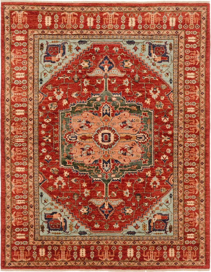 Detail image of 6' 1 x 8' 1 Hand Knotted Ariana Ziegler Rug