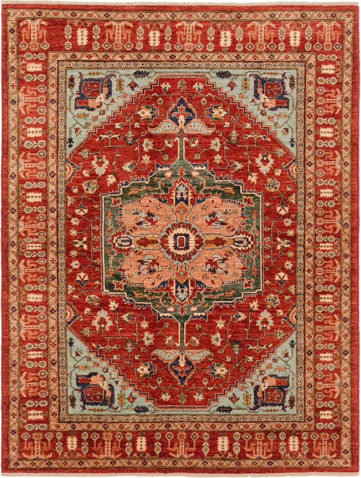 Detail image of 6' 1 x 8' 1 Hand Knotted Ariana Ziegler Rug