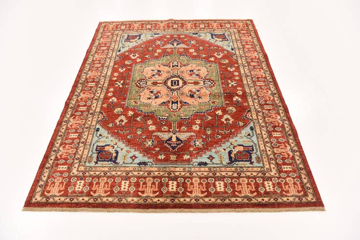 Detail image of 5' x 6' 7 Hand Knotted Ariana Ziegler Rug