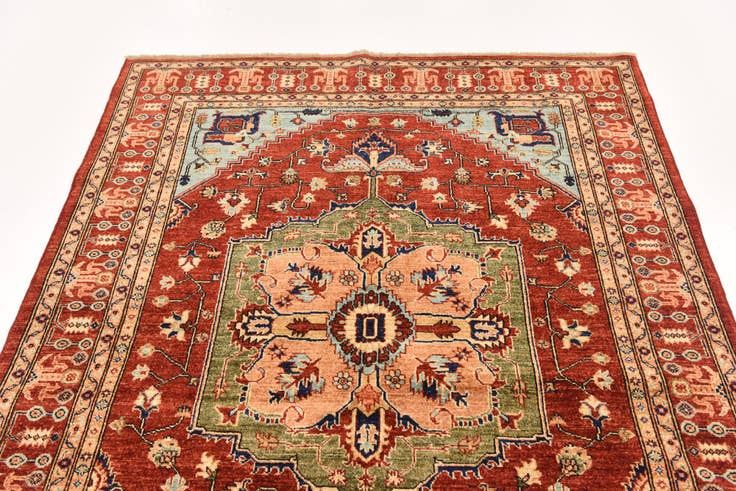 Detail image of 5' x 6' 7 Hand Knotted Ariana Ziegler Rug