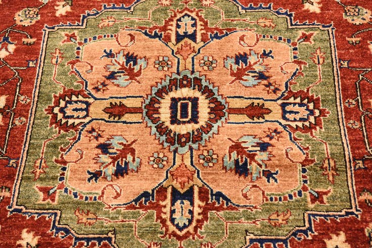 Detail image of 5' x 6' 7 Hand Knotted Ariana Ziegler Rug