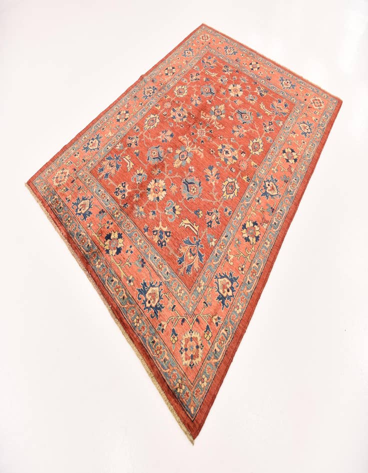 Detail image of 6' 1 x 8' 1  Hand Knotted Ariana Ziegler Rug