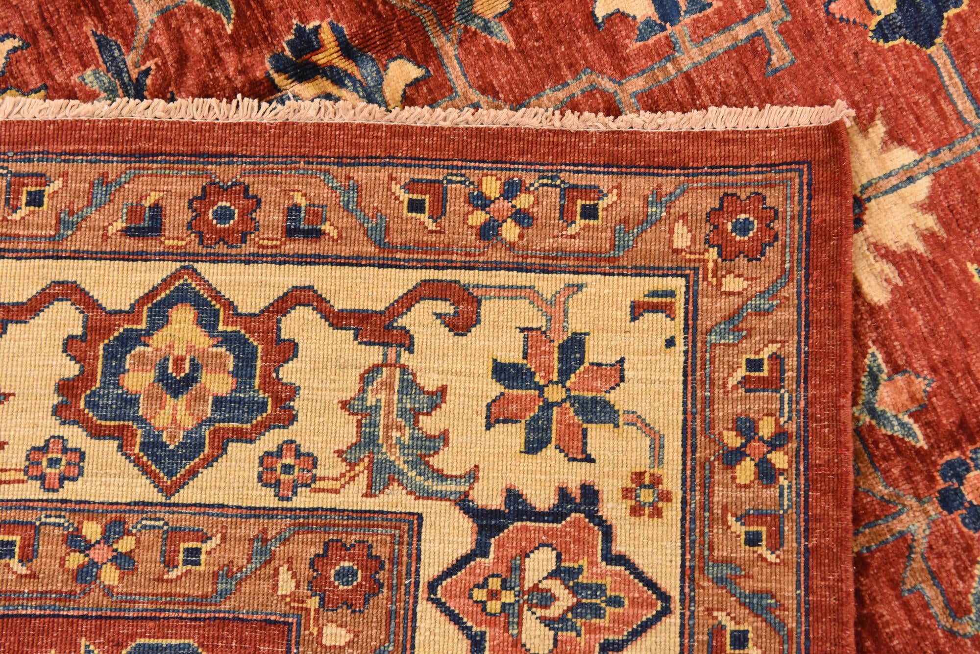 6' 4 x 8' Hand Knotted Ariana Ziegler Rug