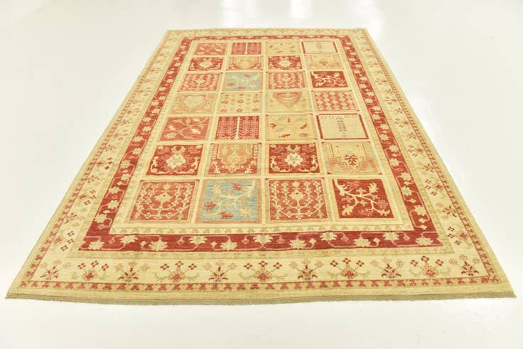 Detail image of 6' 10 x 9' 10 Hand Knotted Ariana Ziegler Rug