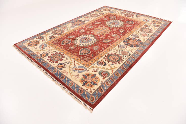 Detail image of 6' 10 x 9' 8 Hand Knotted Ariana Ziegler Rug