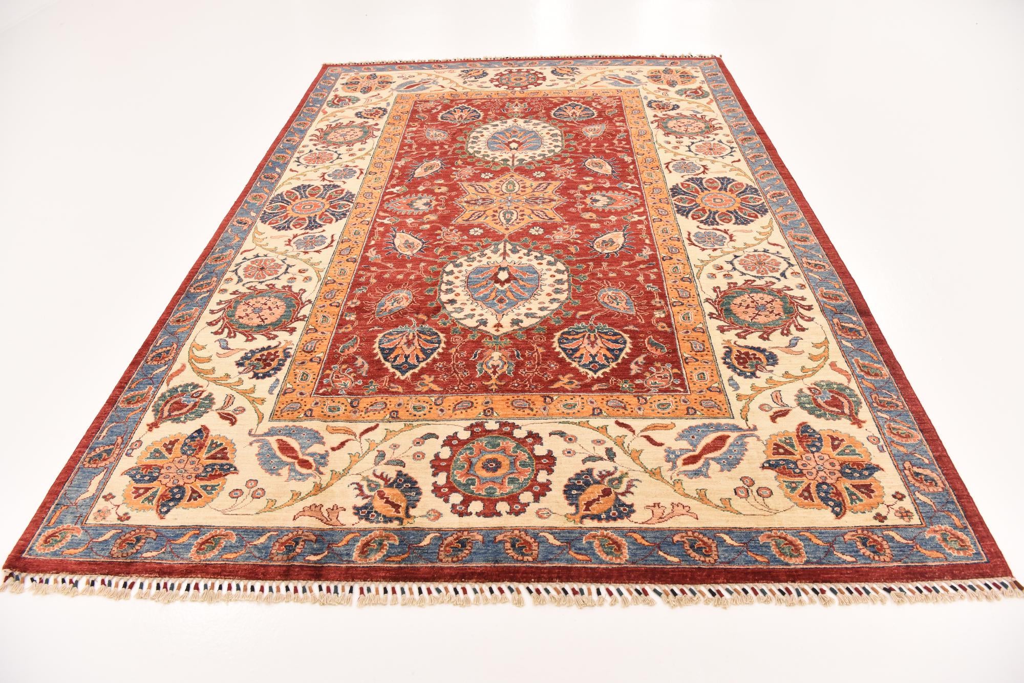 6' 10 x 9' 8 Hand Knotted Ariana Ziegler Rug