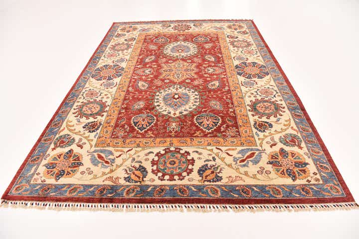 6' 10 x 9' 8 Hand Knotted Ariana Ziegler Rug