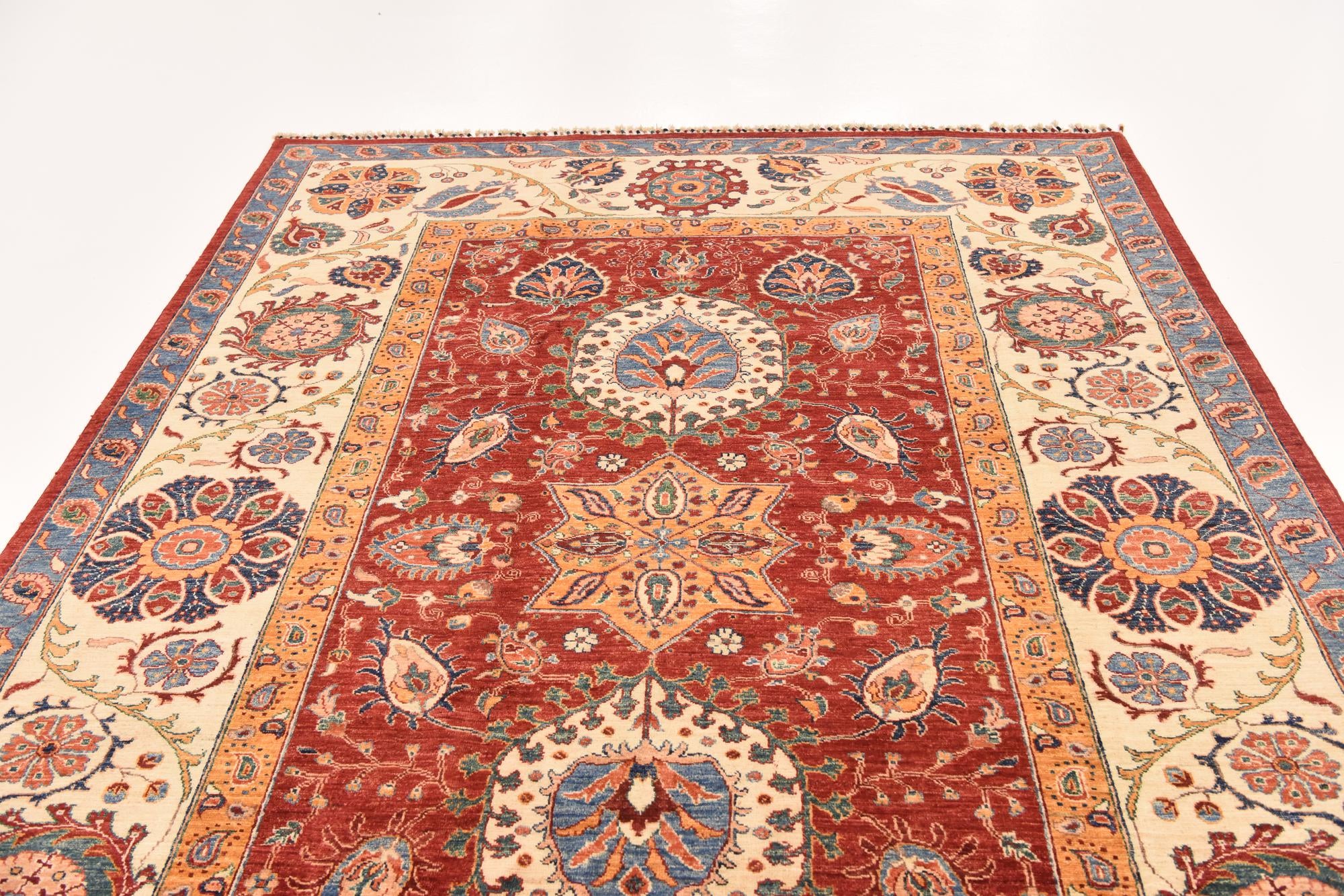 6' 10 x 9' 8 Hand Knotted Ariana Ziegler Rug