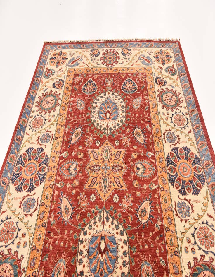 Detail image of 6' 10 x 9' 8 Hand Knotted Ariana Ziegler Rug