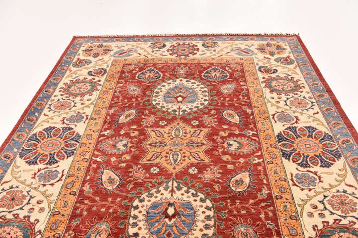 6' 10 x 9' 8 Hand Knotted Ariana Ziegler Rug