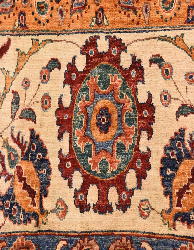 Detail image of 6' 10 x 9' 8 Hand Knotted Ariana Ziegler Rug