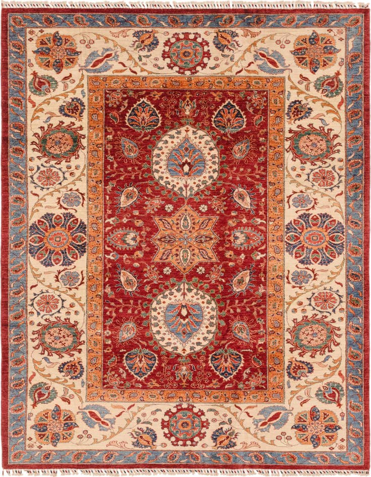 Detail image of 6' 10 x 9' 8 Hand Knotted Ariana Ziegler Rug