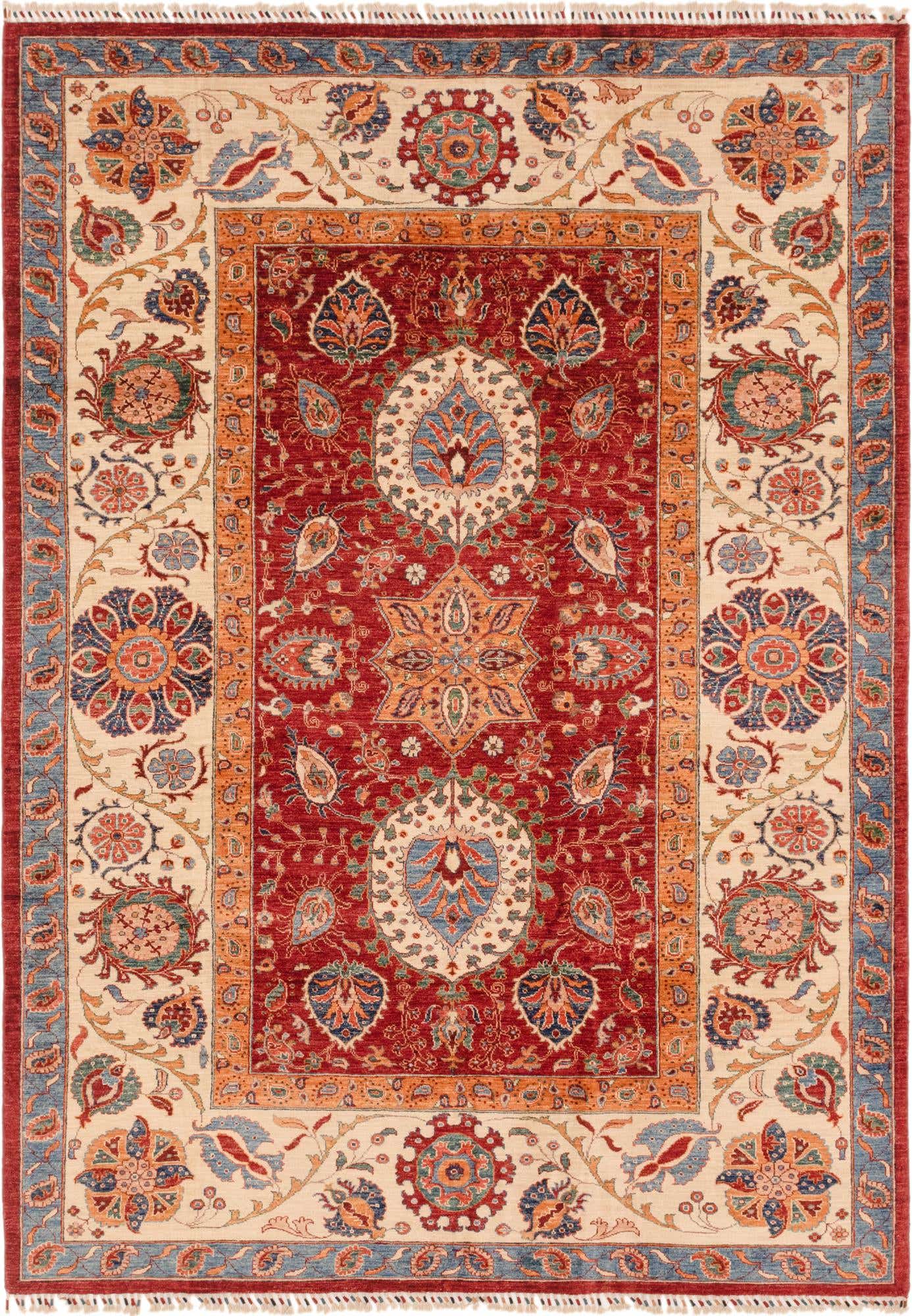 6' 10 x 9' 8 Hand Knotted Ariana Ziegler Rug