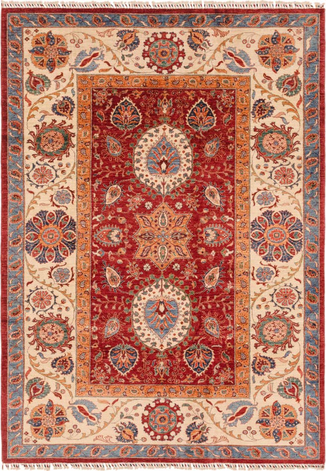 Detail image of 6' 10 x 9' 8 Hand Knotted Ariana Ziegler Rug