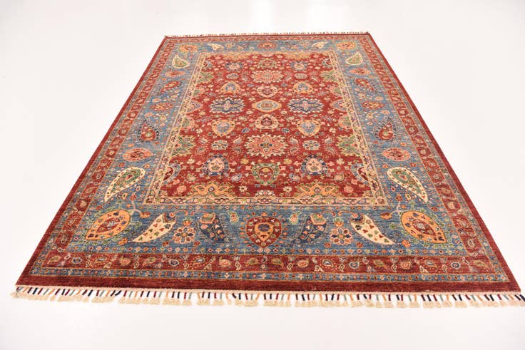 Detail image of 6' 10 x 9' 8 Hand Knotted Ariana Ziegler Rug