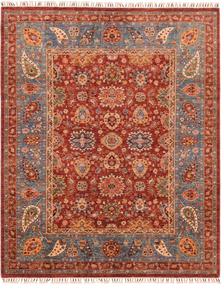 Detail image of 6' 10 x 9' 8 Hand Knotted Ariana Ziegler Rug