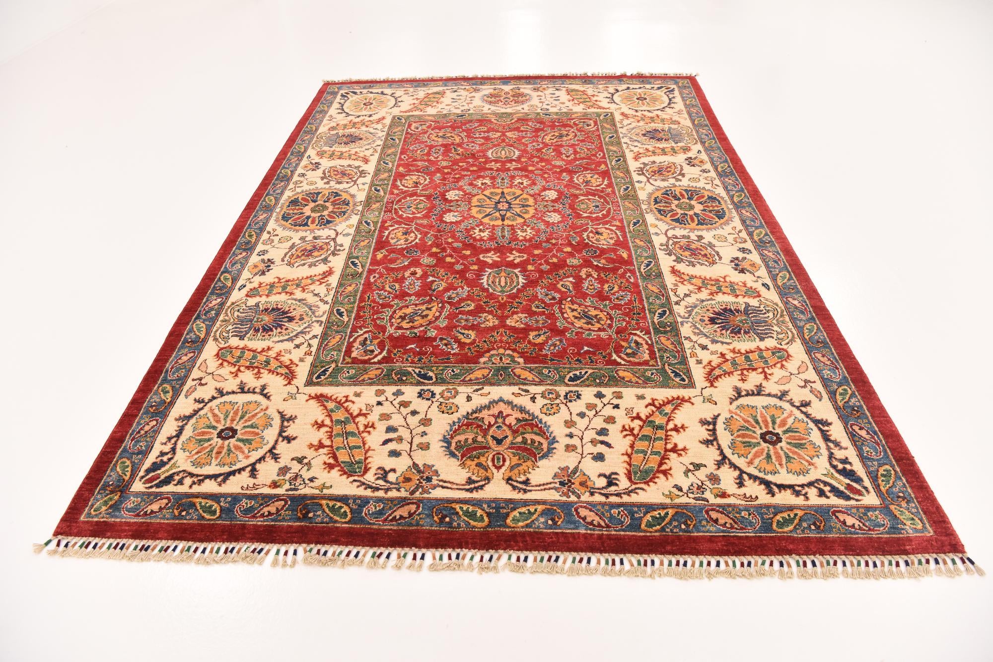 6' 9 x 9' 8 Hand Knotted Ariana Ziegler Rug