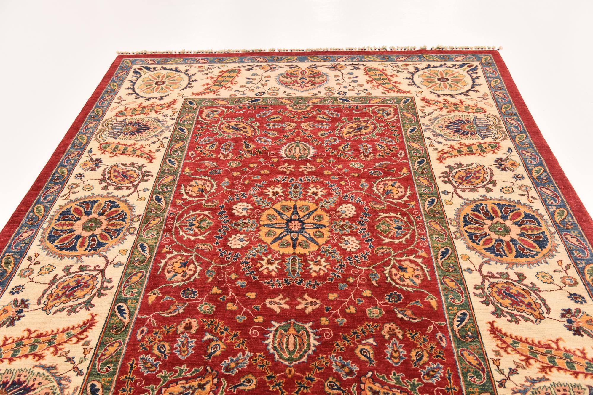 6' 9 x 9' 8 Hand Knotted Ariana Ziegler Rug