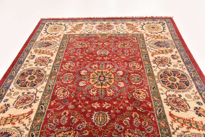 6' 9 x 9' 8 Hand Knotted Ariana Ziegler Rug