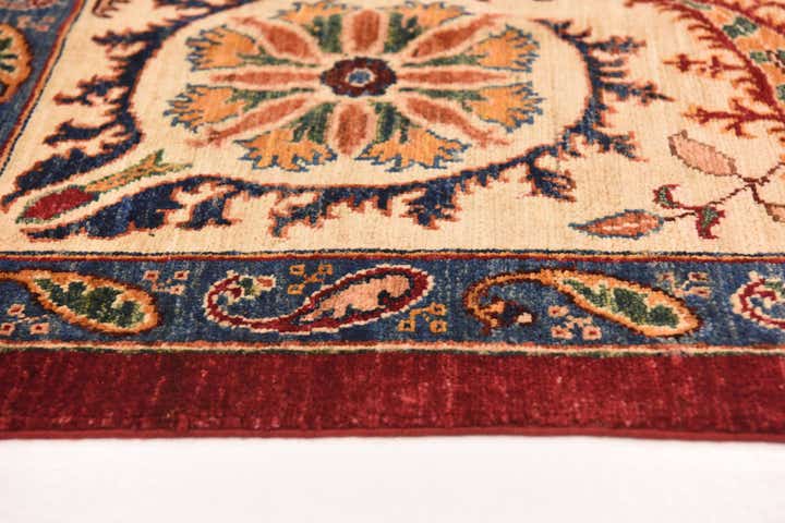6' 9 x 9' 8 Hand Knotted Ariana Ziegler Rug