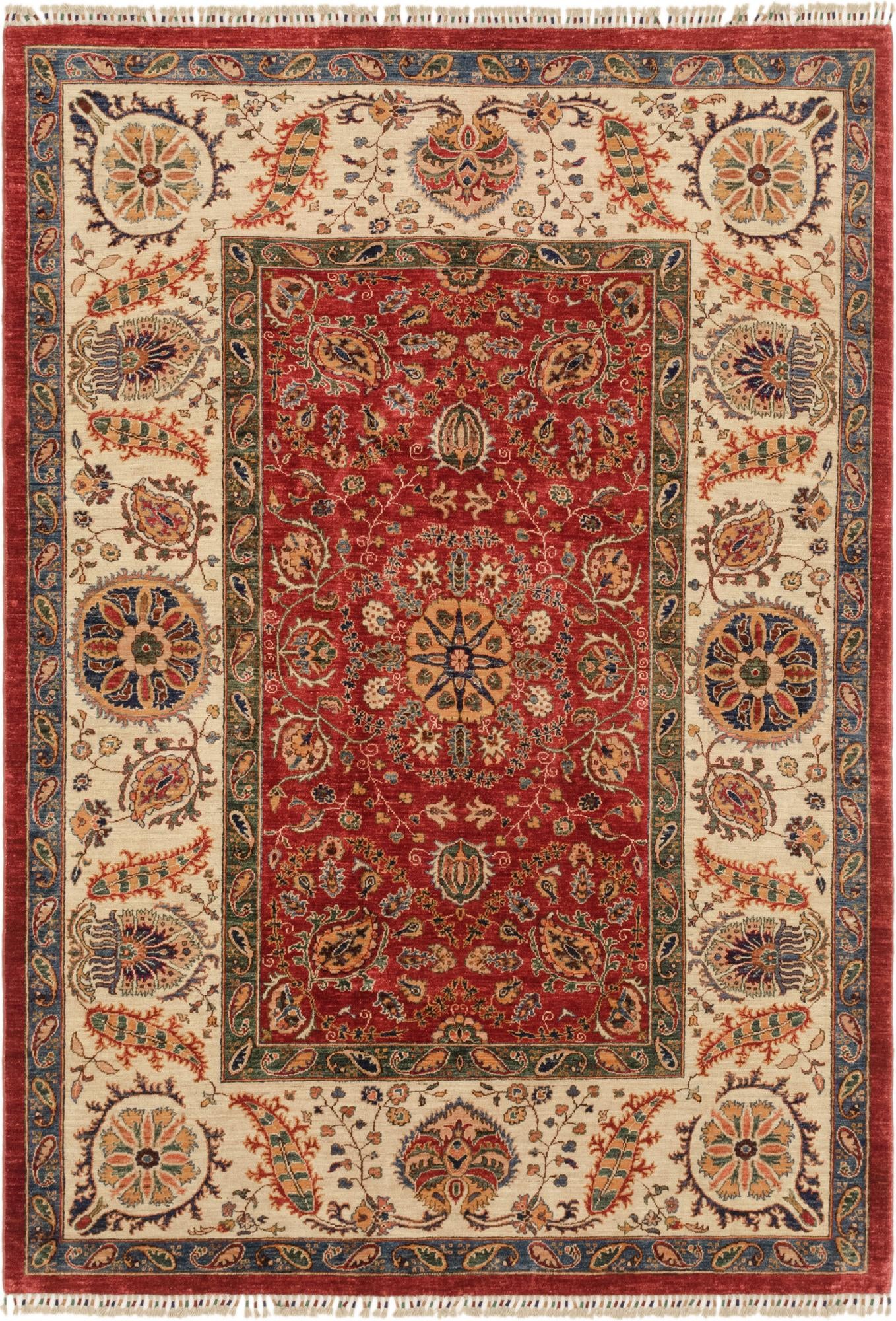 6' 9 x 9' 8 Hand Knotted Ariana Ziegler Rug