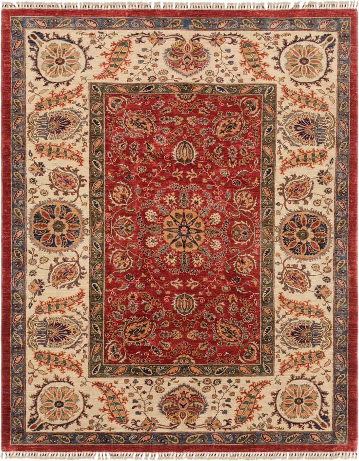 Detail image of 6' 9 x 9' 8 Hand Knotted Ariana Ziegler Rug