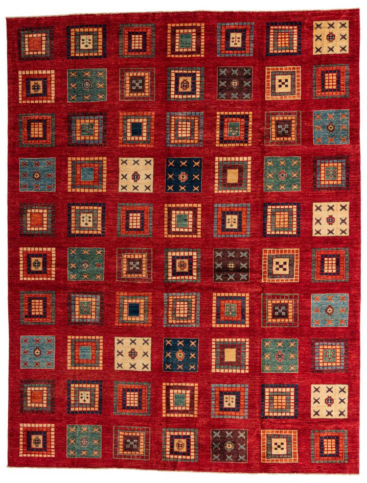 Detail image of 9' 9 x 12' 7 Hand Knotted Ariana Ziegler Oriental Rug