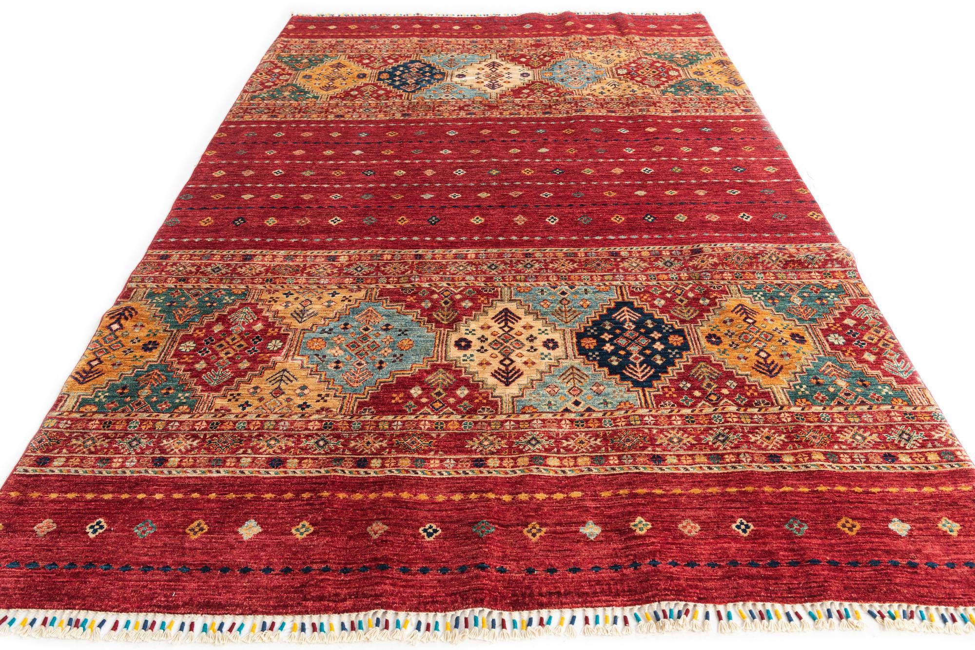 6' 4 x 9' 7 Hand Knotted Ariana Ziegler Oriental Rug