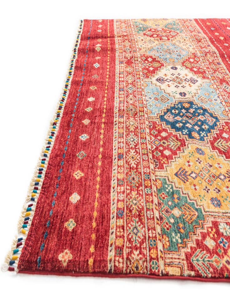 Detail image of 6' 4 x 9' 7  Hand Knotted Ariana Ziegler Oriental Rug