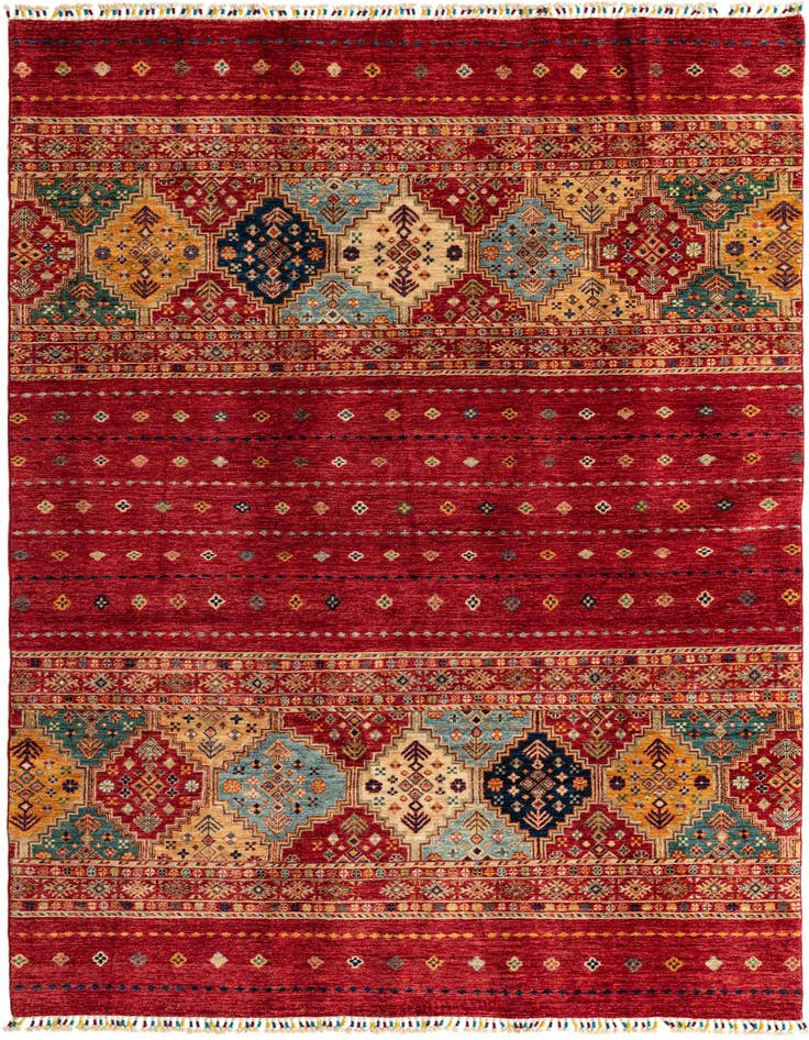 Detail image of 6' 4 x 9' 7 Hand Knotted Ariana Ziegler Oriental Rug