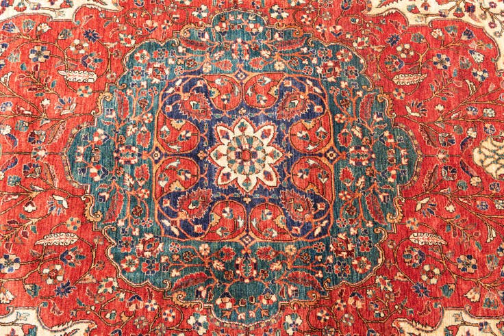 Detail image of 6' 6 x 10' 1 Hand Knotted Ariana Ziegler Oriental Rug